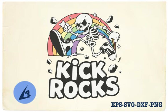 Kick Rocks Snarky Skeleton Funny SVG Graphics and Crafts Review
