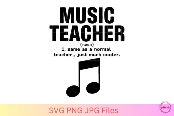 Music Teacher Definition Funny SVG Graphics and Crafts Review
