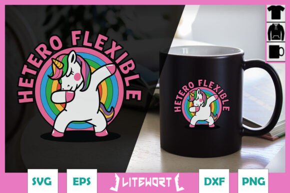 Rainbow Dab Unicorn Funny SVG Graphics and Crafts