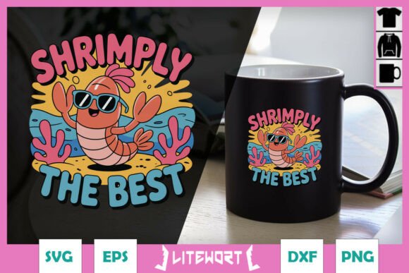 Shrimply the Best Shrimp Funny SVG Graphics and Crafts Review